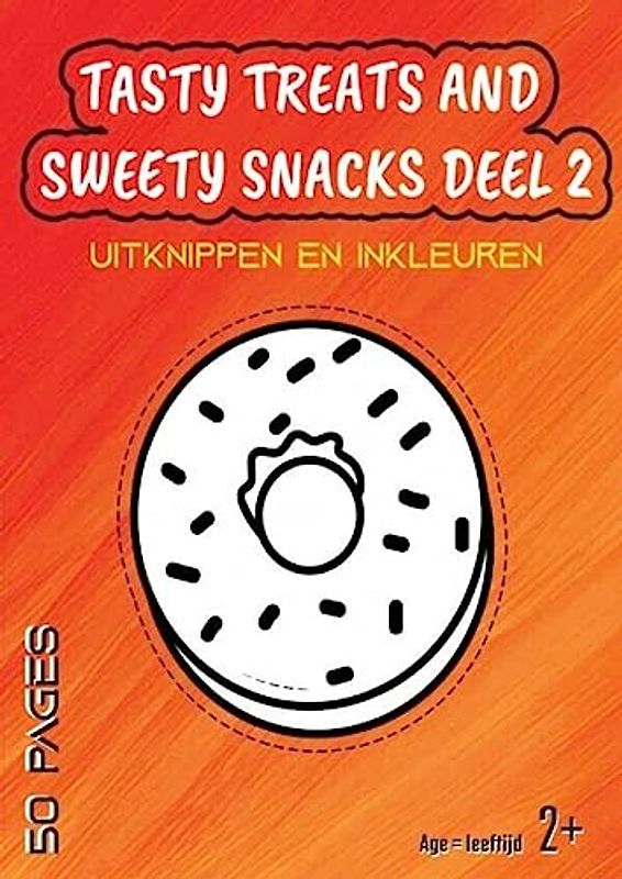 Tasty treats and sweety snacks deel 2: uitknippen en inkleuren kinderboek