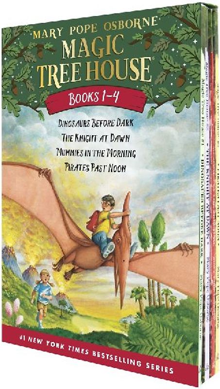 Magic Tree House Volumes 1-4 Boxed Set: Dinosaurs Before Dark / The Knight at Dawn / Mummies in the Morning / Pirates Past Noon - Mary Pope Osborne