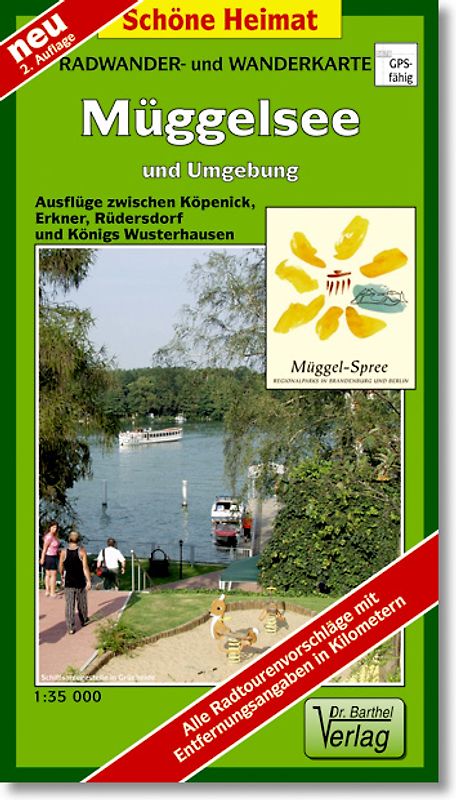 Radwander- und Wanderkarte Müggelsee und Umgebung