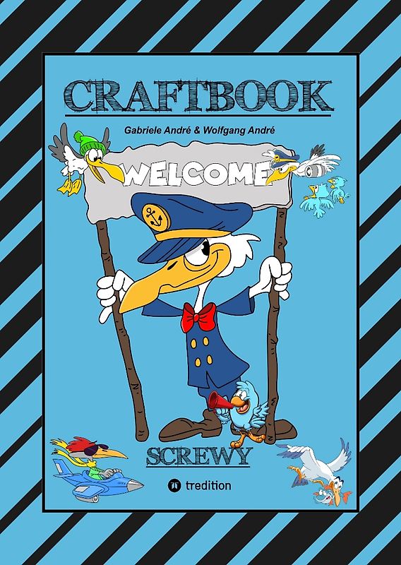 CRAFTBOOK - TOTAL VERRÜCKT - SCREWY MOTIVE - LUSTIG - SPASS - UNTERHALTSAM - KNIFFLIGE RÄTSEL - TIERE - MENSCHEN - ORTE - FREIZEIT - SPASSIG