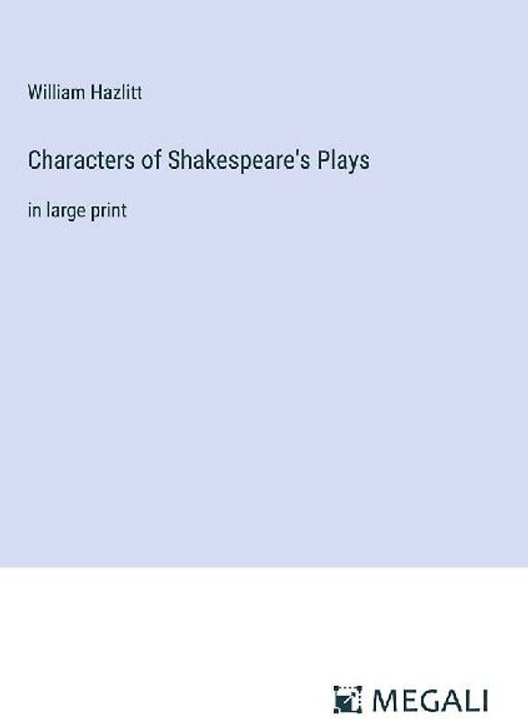 Characters of Shakespeare's Plays