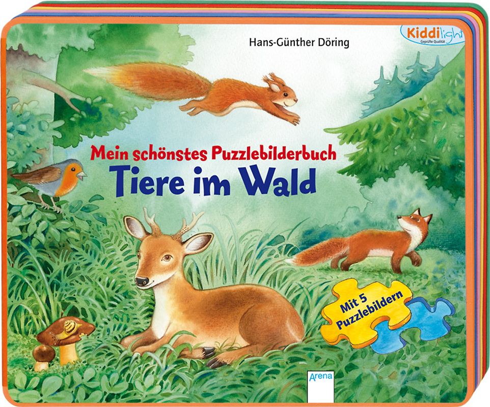 Mein schönstes Puzzlebilderbuch - Tiere im Wald