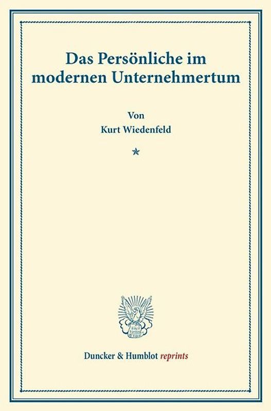 Das Persönliche im modernen Unternehmertum.
