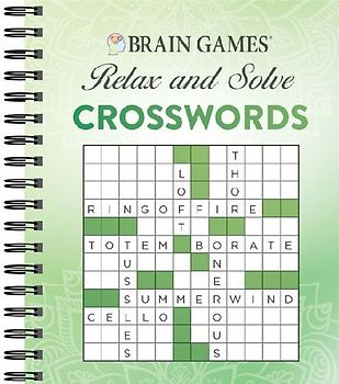 Brain Games - Relax and Solve: Crosswords (Green)