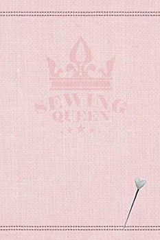 Sewing queen: checked notebook for sewaholics - ideabook - with index - weaving structure rose - 120 pages - 6 x 9 inch