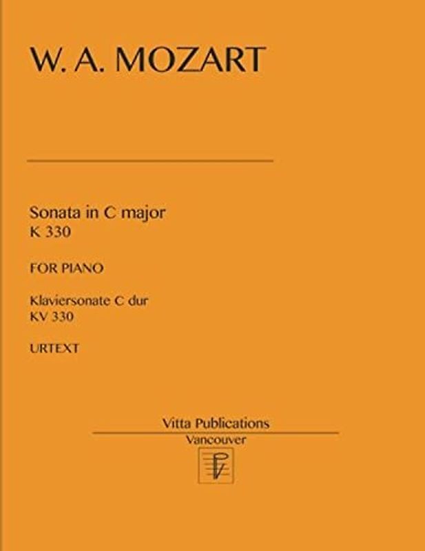 W. A. Mozart. Sonata in C major KV 330