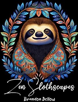 Zen Slothscapes: Adult Colouring Book Relaxation Mindfulness