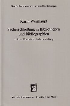 Sacherschliessung in Bibliotheken und Bibliographien