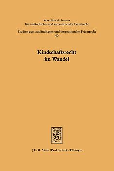Kindschaftsrecht im Wandel