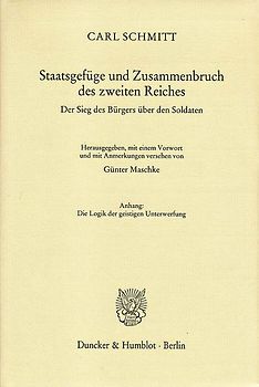 Staatsgefüge und Zusammenbruch des zweiten Reiches.