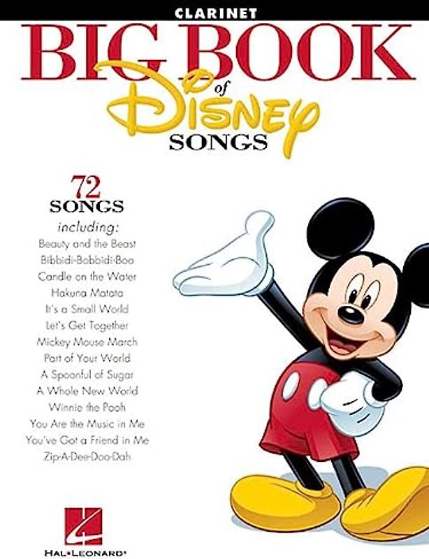 The Big Book Of Disney Songs - Clarinet: Songbook für Klarinette