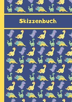Skizzenbuch Kinder: A4 | Zeichenblock Kinder | 100 Leere Seiten, 90 g/m² Hochwertiges papier | Skizzenblock Kinder, Zeichenbuch Kinder | Dinosaurier