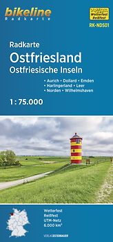 Radkarte Ostfriesland Ostfriesische Inseln