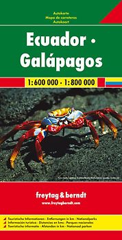 Ekuador - Galapagos. 1:600000 - 1:800000