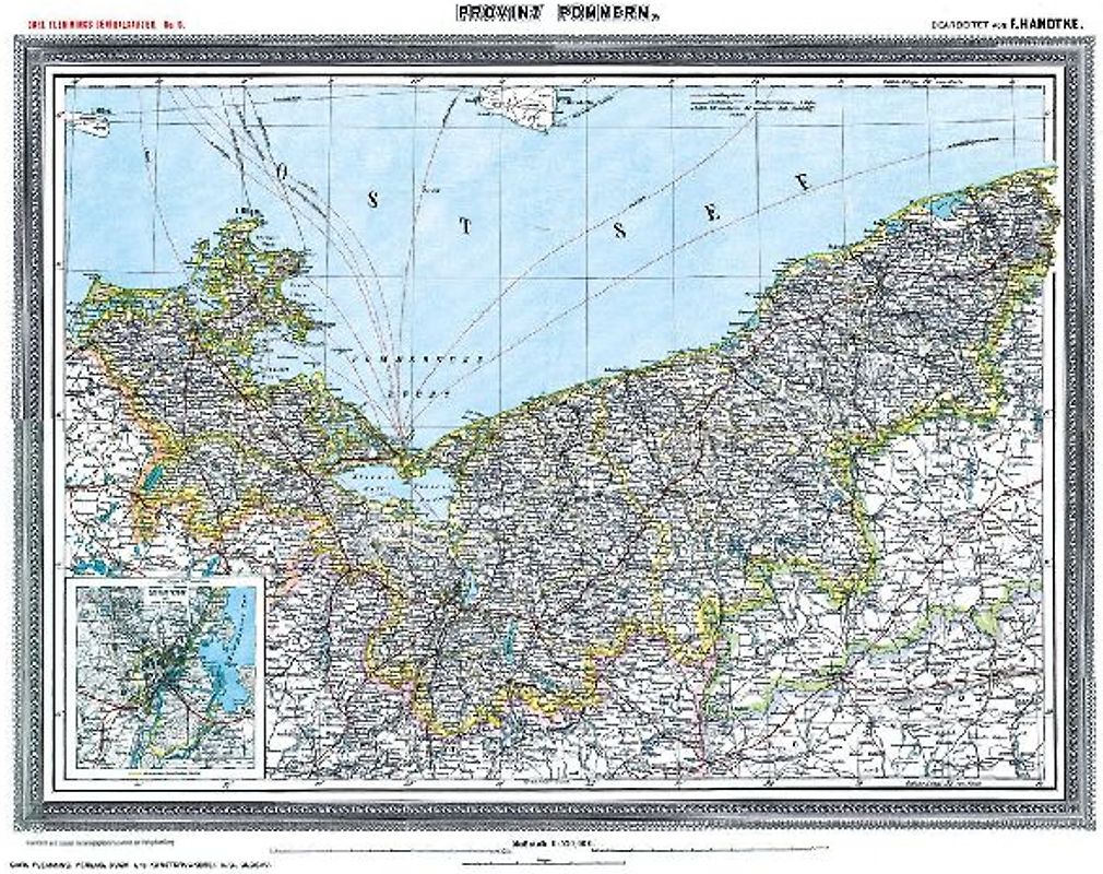 Provinz POMMERN - um 1903 [gerollt]