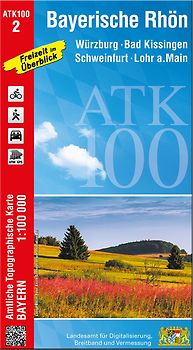 ATK100-2 Bayerische Rhön (Amtliche Topographische Karte 1:100000)