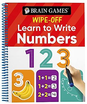 Brain Games Wipe-Off - Learn to Write: Numbers (Kids Ages 3 to 6)