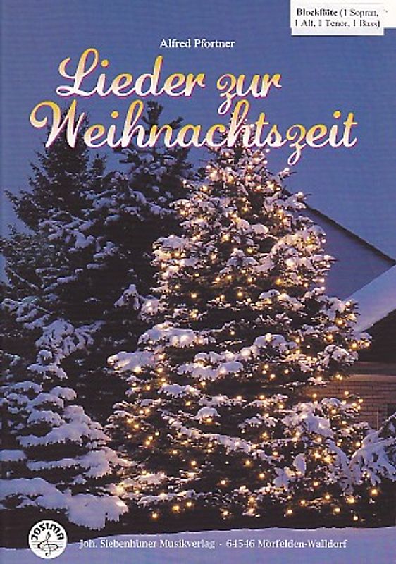 Lieder zur Weihnachtszeit Blockflöten SATB mit CD