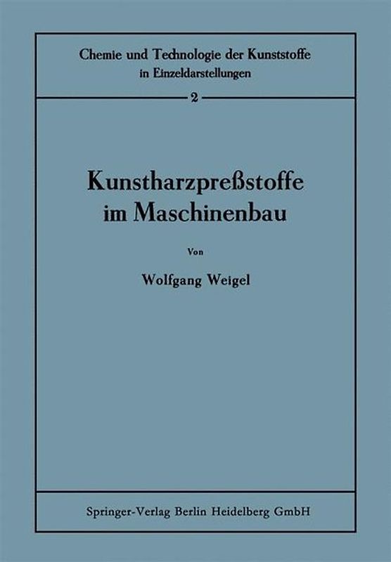 Kunstharzpreßstoffe im Maschinenbau