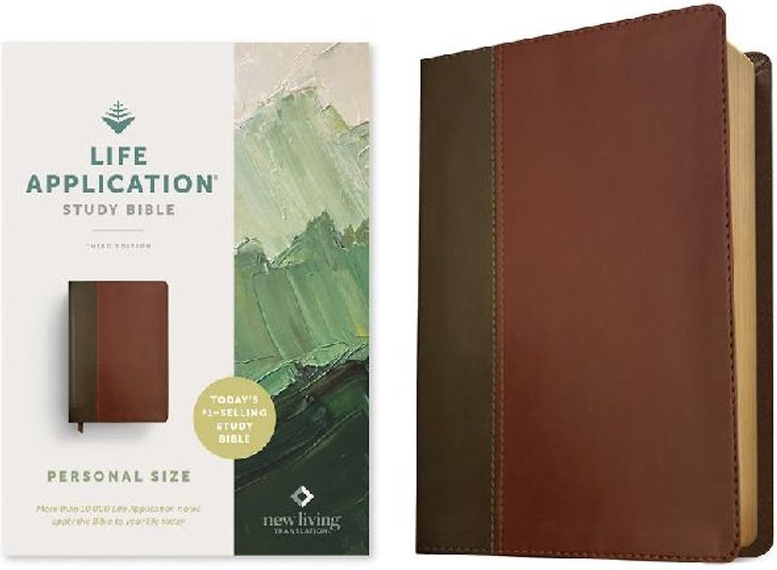 NLT Life Application Study Bible, Third Edition, Personal Size (Leatherlike, Brown/Mahogany, Red Letter)