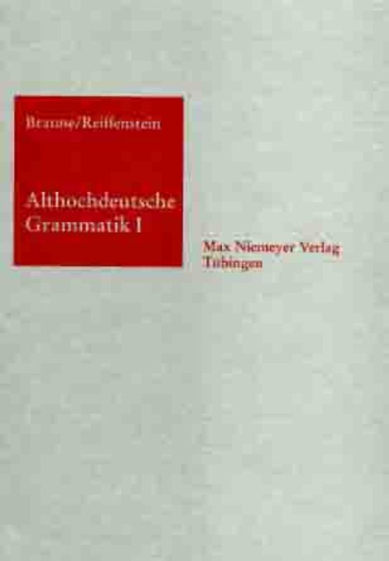 Althochdeutsche Grammatik I