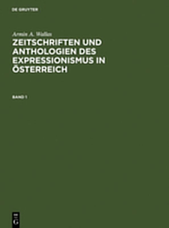 Zeitschriften und Anthologien des Expressionismus in Österreich