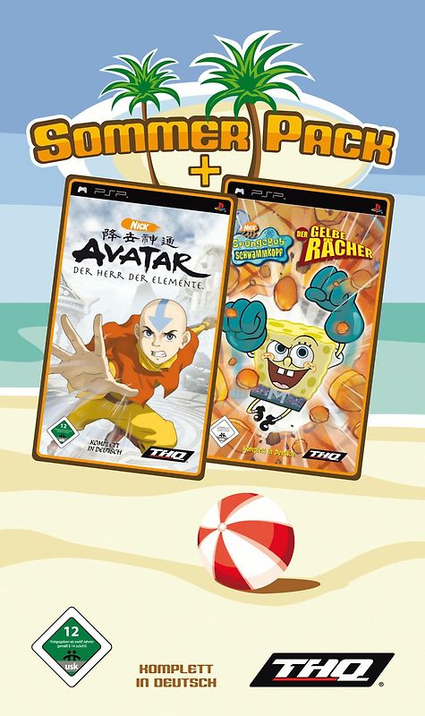 Sommer Pack: Avatar + SpongeBob der gelbe Rächer PlayStation Portable