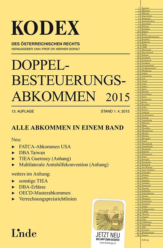 KODEX Doppelbesteuerungsabkommen 2015
