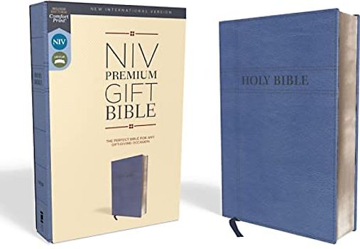 Niv, Premium Gift Bible, Leathersoft, Navy, Red Letter Edition, Comfort Print