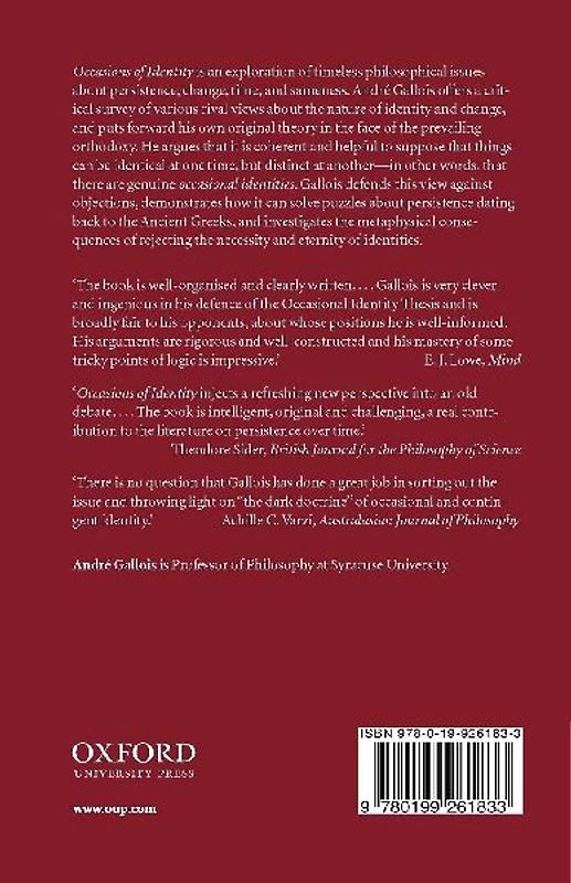 Occasions of Identity