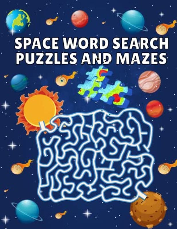 Space Word Search Puzzles and Mazes