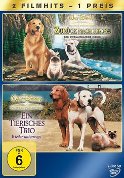 Zurück nach Hause - Die unglaubliche Reise / Ein tierisches Trio - Wieder unterwegs (2 Dis [2 DVDs] - Sheila Burnford DVD