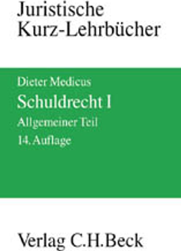 Schuldrecht. Allgemeiner Teil. Ein Studienbuch