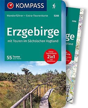 KOMPASS Wanderführer Erzgebirge, 55 Touren