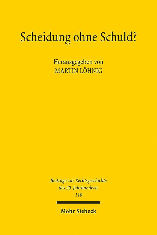 Scheidung ohne Schuld?