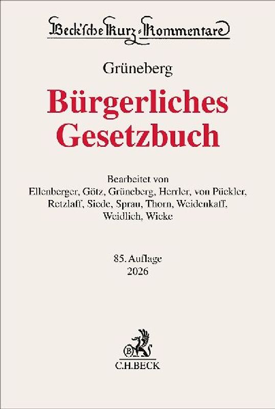 Bürgerliches Gesetzbuch. BGB