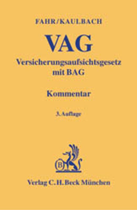 Versicherungsaufsichtsgesetz - VAG
