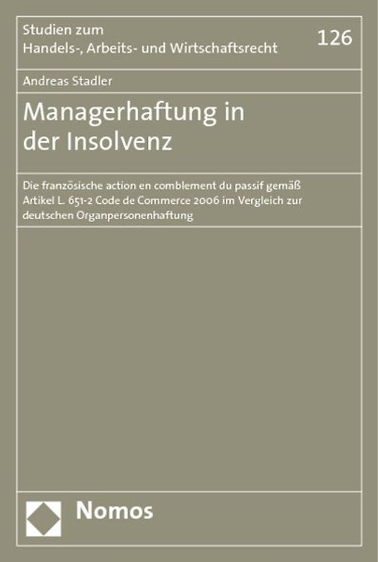 Managerhaftung in der Insolvenz
