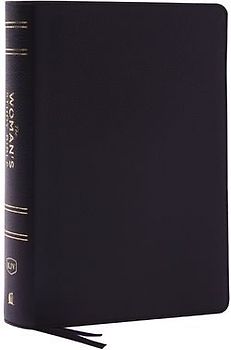 Kjv, the Woman's Study Bible, Black Genuine Leather, Red Letter, Full-Color Edition, Comfort Print (Thumb Indexed)