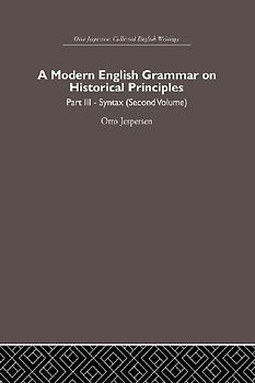 A Modern English Grammar on Historical Principles