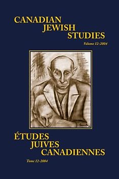 Canadian Jewish Studies / Études juives canadiennes Vol. 12