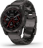 Garmin Fenix 7 47 mm gris avec bracelet en métal gris [Wi-Fi, Sapphire Solar Edition]