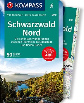 KOMPASS Wanderführer Schwarzwald Nord, Die schönsten Wanderungen zwischen Pforzheim, Freudenstadt und Baden-Baden, 50 Touren