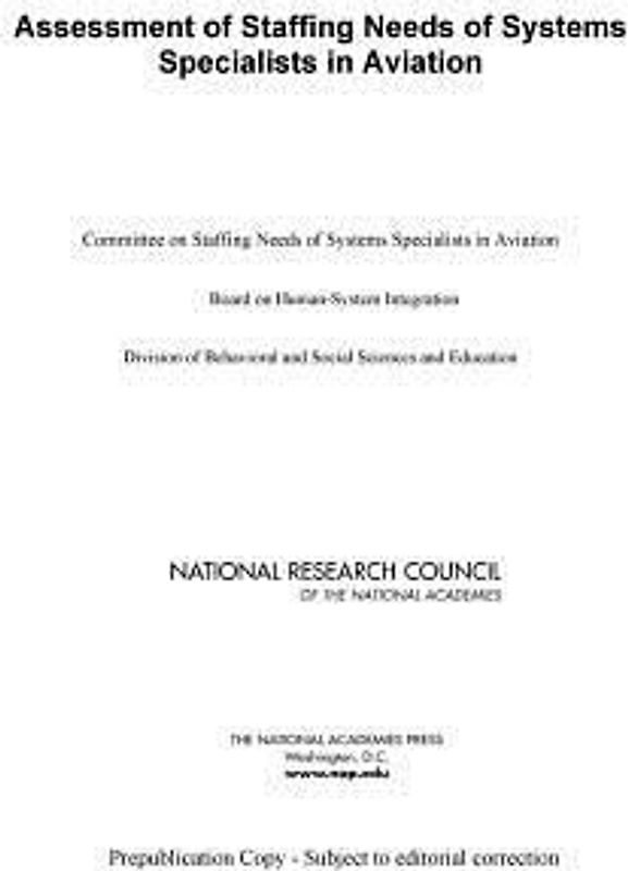 Assessment of Staffing Needs of Systems Specialists in Aviation