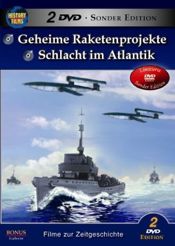 Doppelbox: Geheime Raketenprojekte + Schlacht im Atlantik / LIMITIERTE AUFLAGE ZUM SONDERPREIS!!! [2 DVDs] DVD