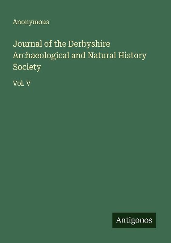 Journal of the Derbyshire Archaeological and Natural History Society