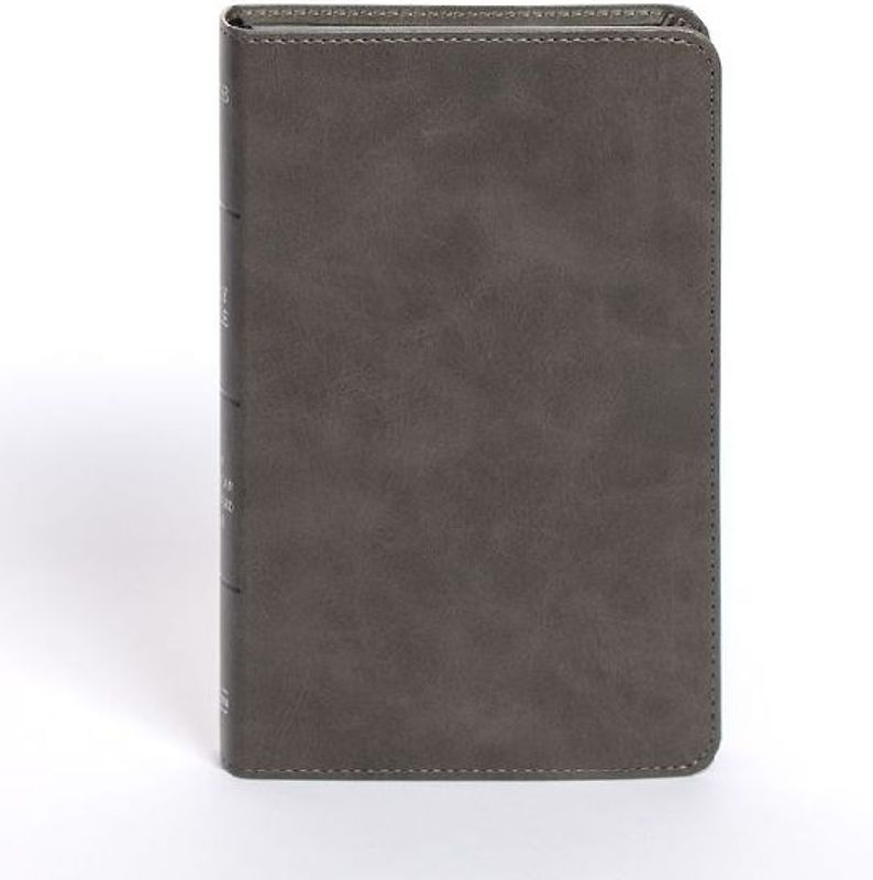 NASB Personal Size Bible, Charcoal Leathertouch