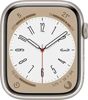 Apple Watch Series 8 41 mm Boîtier aluminium lumière stellaire [Wi-Fi]