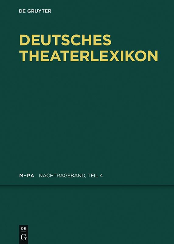 Deutsches Theater-Lexikon / M - Pa