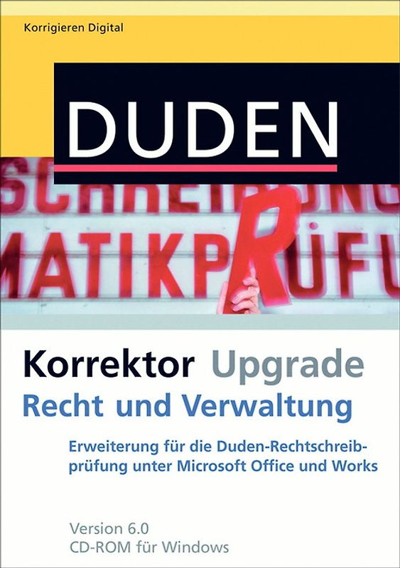 DUDEN Korrektor 6.0 Upgrade Recht und Verwaltung MacOS